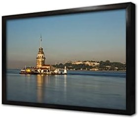 Resim İstanbul Kız Kulesi Çerçeveli Cam Tablo 20x30 cm CA16381 