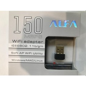 Resim Alfanet 150 Mbps Kablosuz Usb 802.11n Wifi Adaptör 