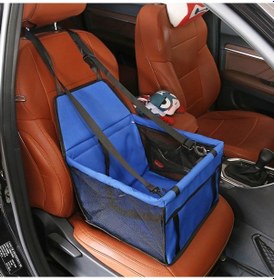 Resim Slip Flolting Nefes Alabilen Su Geçirmez Araba Mengene Sürüş Koltuğu Kapağı Pet Cat Köpek Çantası, Boyut: 40 X 30 X 25 Cm Mavi 