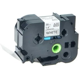 Resim Photo Print Brother P-Touch Muadili Gümüş Etiket 36 mm Tze-Tape AZE-M961 