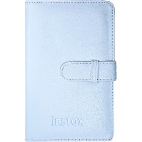 Resim Instax Mini 12 Mavi Fotoğraf Makinesi ve 96'lı Laporta Albüm Seti 