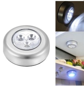 Resim Buffer Kablosuz Spot Pilli Dokunmatik Led 3 Ledli Dolap Lamba 