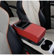 Resim Dashanshop Lüks Araç Kolçak Yastığı Wine Red Düz Model Saklama Bölmeli Çok Fonksiyonlu 