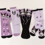 Resim Sanrio 4'lü for kuromi Orta-Bacak Çorapları Kalp Kurdeleli Mor Seri Basit Çok Yönlü Sevgililer Günü Hediyesi Genç Çoraplar, Sevimli Çoraplar, Genç Ayakkabıları, Oyuncu Tasarım, Yumuşak Dokulu, Diz Üstü Çoraplar, Anime Hayranları, Günlük Giyim, Karikatür Desen, Rahat Malzeme, Anime Severler, Gençler İçin, Kızlar İçin Çoraplar, Okul Çorapları İçin, for Kuromi Çorapları İçin, Kızlar İçin Isıtıcılar, Kızlar İçin Çılgın Çoraplar, Gençler İçin 