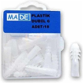 Resim Made Plastik Dubel 6mm 1 Kutu:18 Adet 