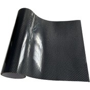 Resim 6d Karbon Siyahı-15 Cm X 150 Cm-3d Karbon Fiber Vinil Wrap Film Parlak Siyah Vinil Wrap Sarma Levha Rulo Film Araç 