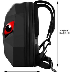 Resim Siyah Led Gözlü Sırt Çantası, Kask Çantası 