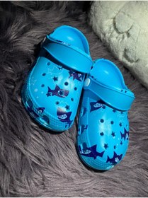 Resim Unisex Çocuk Mavi Terlik 