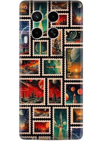 Resim Camon 30 Kılıf Hayat Serisi Desenli Posta Pulları-Ürün Kodu 2007 