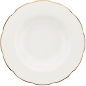 Resim Kütahya Porselen BNOLY54YT120 Bone Olympos 12 Kişilik 54 Parça Yemek Takımı Beyaz 