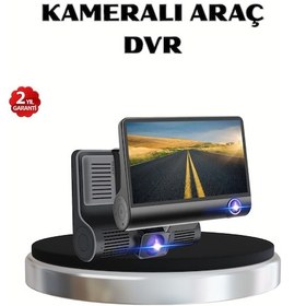 Resim Tek Full Hd Araç Kamerası 3 Lü 4.0 Ekranlı Ve Hdr Gece Görüşlü Najmaddin 