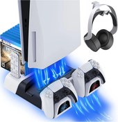 Resim Blackbird Game Center Hepu TP5-1511 PS5 Şarj ve Soğutucu Stand | DualSense Uyumlu Hızlı Şarj İstasyonu 