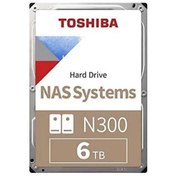Resim Toshiba 3.5" 6TB N300 HDWG460UZSVA 7200 RPM 256MB SATA-3 NAS Diski 
