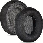 Resim Steelseries Arctis Nova Pro Kablosuz Kulaklıklarla Uyumlu Yedek Kulak Minderi (SteelSeries Arctis Nova 7 Modeline Uygun Değildir) (Nefes Alabilen Siyah Kumaş) 