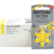 Resim Rayovac Extra 10 Numara Kulaklık Pili 60'lı 