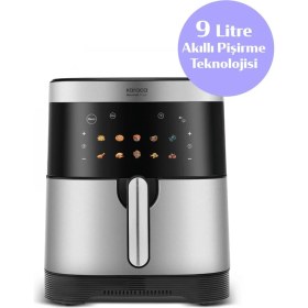 Resim 9 Litre, 10 Fonksiyonlu Akıllı Dokunmatik Airfryer, Geniş Hazne, Şık Siyah Tasarım 