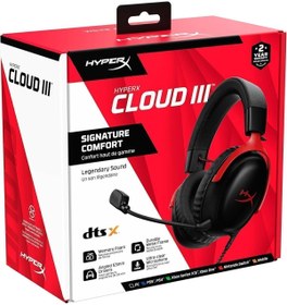 Resim HyperX Cloud Iıı Dts X Kablolu Oyuncu Kulaklığı (RED)kırmızı 