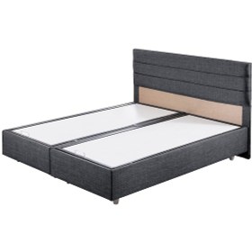 Resim Sofia İkili Set, Sofia Çift Kişilik Baza Başlık Seti Antrasit 160 x 200 