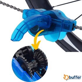 Resim Mabelme Store Buffer® Bisiklet Zincir Dişlisi Koruyucu Pas Sökücü Temizleme Fırçası Aparatı Bakım Seti 4 Parça 