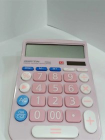 Resim Pembe Hesap Makinası 12 Karakterli Diğer 