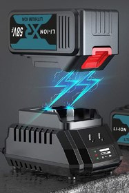 Resim PRO CRAFT Şarjlı Akülü Taşlama 2 Adet Akü Bedava Mavi 125 Mm 