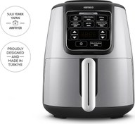 Resim Karaca Air Pro Cook Xl 2 In 1 Konuşan Airfryer Cool Gray 