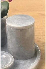 Resim MIARIK DESIGN & DEKORASYON Dekoratif Grı Mermer Pamukluk 