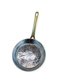 Resim Tek Kulplu Dövme Bakır Tava 21 Cm Bakır 