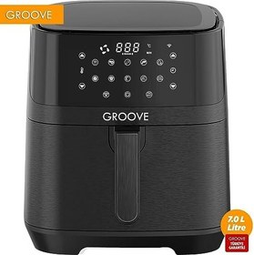 Resim Groove Max XXL 7L 1800W WiFi Smart Airfryer Air Fryer Yağsız Sıcak Hava Fritözü Siyah 