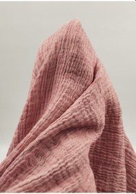 Resim Bürümcüklü Müslin Kumaş Pembe 