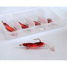 Resim Captain 3062 Silikon Karides 5.5cm Suni Yem 5'li Kutu Renk:03 
