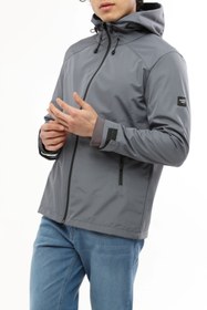 Resim Ghassy Co Erkek Rüzgarlık/Yağmurluk Outdoor Omuz Detaylı Mevsimlik Füme Spor Ceket 