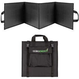 Resim 120w Katlanabilir Solar Panel Çanta Siyah Renk Taşınabilir Hızlı Şarjlı Güneş Paneli 