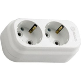 Resim MAKEL 2 Li Topraklı Klemensli Kablosuz Grup Priz 