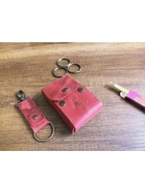 Resim Sumerian Wallet Crazy Deri Sigara Kılıfı + Anahtarlık 