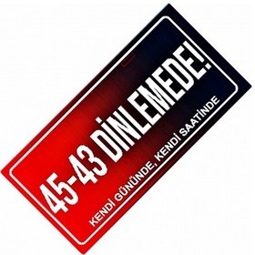 Resim 45-43 Dinlemede Yazılı Sök-tak-pratik Vantuzlu Yeni Nesil Dekor 