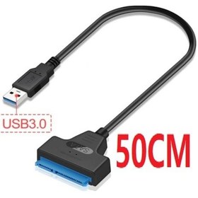 Resim Usb 3.0 2.5 Inç Sata 4706A Ssd Hdd Hard Disk Kutu Kablosu 50Cm 