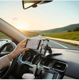Resim Telefon Tutucu Araç İçi Telefon Tutucu Klipsli 360c Dönüş 