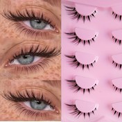 Resim 5 Çift C-Curl Kedi Gözü Kirpikleri - Başlangıçlar İçin Uzun, Hacimli ve Yeniden Kullanılabilir Sahte Kirpikler, Doğal Olarak Kalın Gradyan Yapılar, Her Gün Glam ve Özel Durumlar İçin Mükemmel, Kedi Gözü Kirpikleri, Kirpik Uzatımı, Kıvır Güçlendirici Kirpikler, Dayanıklı Kirpik Uzantıları 