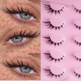 Resim 5 Çift C-Curl Kedi Gözü Kirpikleri - Başlangıçlar İçin Uzun, Hacimli ve Yeniden Kullanılabilir Sahte Kirpikler, Doğal Olarak Kalın Gradyan Yapılar, Her Gün Glam ve Özel Durumlar İçin Mükemmel, Kedi Gözü Kirpikleri, Kirpik Uzatımı, Kıvır Güçlendirici Kirpikler, Dayanıklı Kirpik Uzantıları 