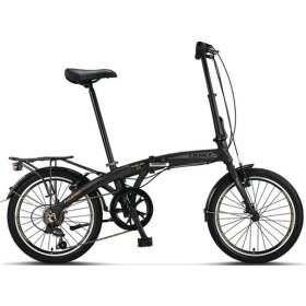 Resim 2036 Foldıng Katlanır Bisiklet V 20 Jant 6 Vites Black Antracite Gold Siyah Gri1 
