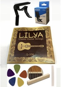 Resim Lilya Klasik Gitar Teli 6'Lı Ekonomik Set 
