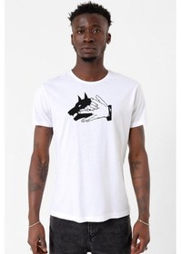 Resim Jujutsu Kaisen Anime Divine Dogs Beyaz Erkek Bisikletyaka Tshirt 001 