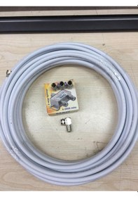 Resim 15 Metre Uydu Kablosu 2'li Tv Sprinter 2'li Uydu Çoklayıcı Hazır 