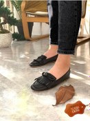 Resim BRITY Kadın Hakiki Deri Püsküllü Loafer 