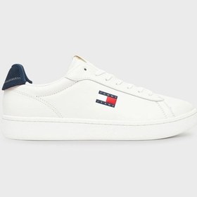 Resim Tommy Jeans Erkek Ayakkabı Em0em01596 0g1 Beyaz-lacivert Beyaz-lacivert 