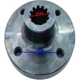 Resim KAR MOTORU ARKA DİSK FLANŞI 12 FREZE İÇ 20 MM BOY 32 4 DELİKLİ ÖM 