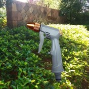 Resim Yüksek Basınçlı Çinko Alaşımlı Bahçe Hortumu Püskürtme Başlığı - Ayarlanabilir Sprey Deseni (Akış/Sis), Ergonomik Tasarım, Dayanıklı Pirinç Uçlu Çim Bakımı, Araba Yıkama ve Bahçe İşleri İçin 