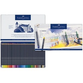 Resim Faber-Castell Goldfaber Sulu Boya Kalemi, 36 Renk, Solmaya Dayanıklı Pigment, Yumuşak ve Canlı Renkler 
