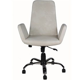 Resim Broadway Krem Deri Makam Koltuğu Ofis Koltuğu Büro Koltuğu Yönetici Koltuğu Beyaz 